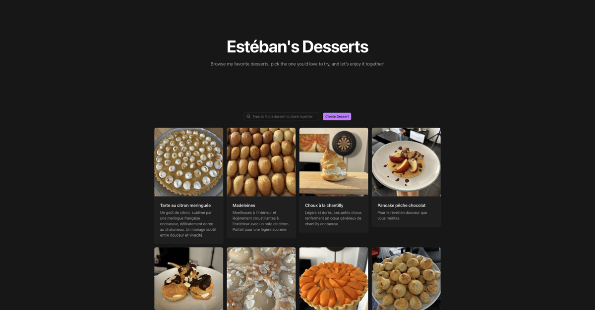 eats.soubiran.dev homepage screenshot